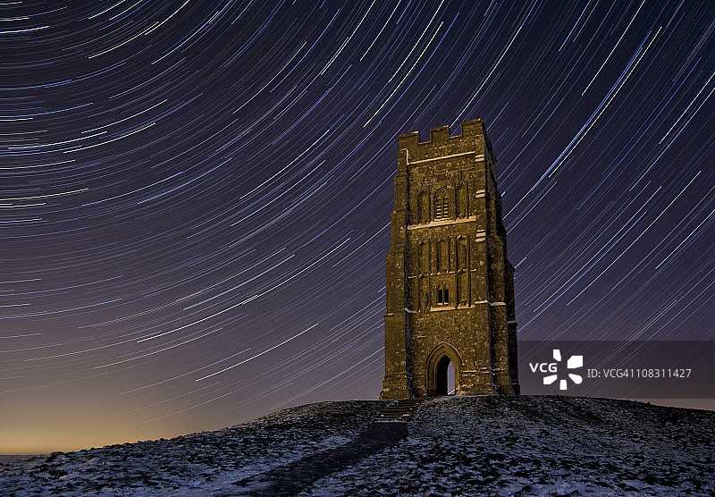 格拉斯顿伯里之门星轨图片素材