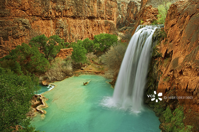 哈瓦苏瀑布图片素材
