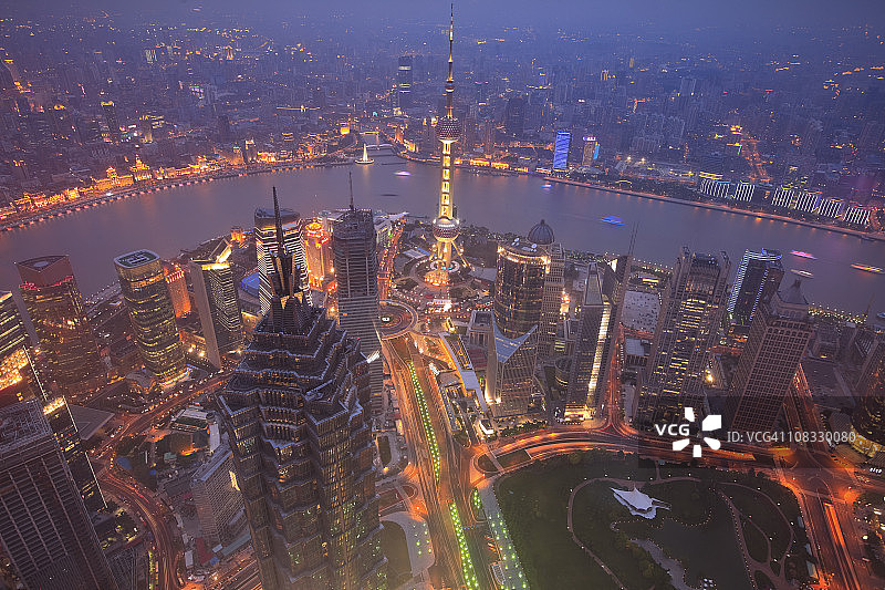 上海的天际线图片素材