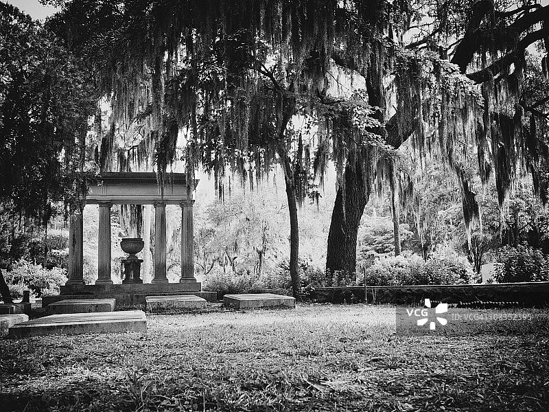 萨凡纳的博纳旺蒂尔公墓图片素材