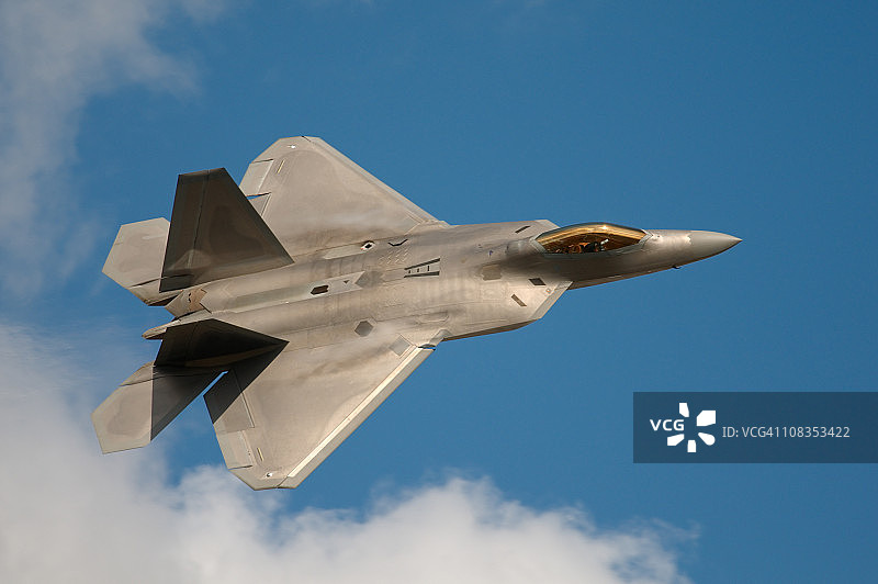F22猛禽战斗机在空中飞行图片素材
