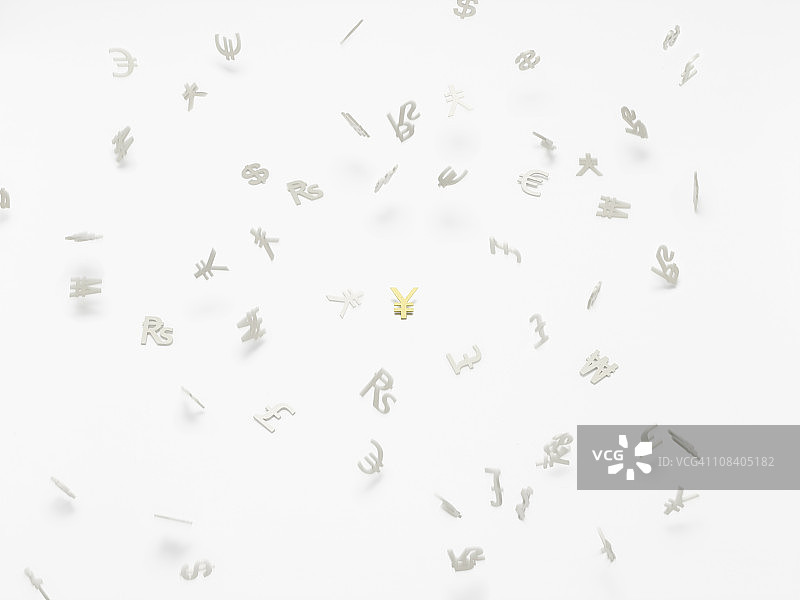 货币符号掉落图片素材