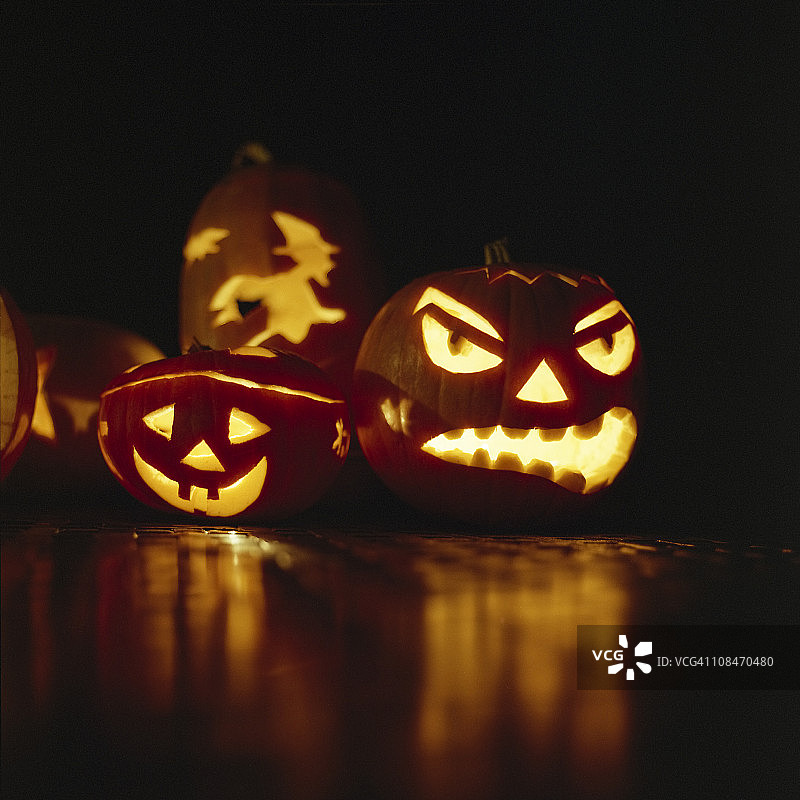 自制雕刻万圣节南瓜图片素材