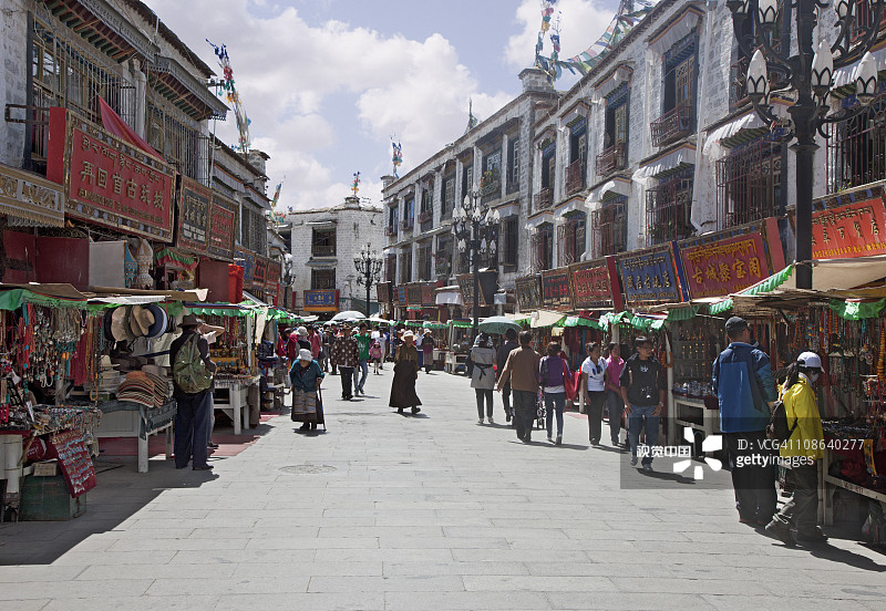 拉萨购物街景图片素材