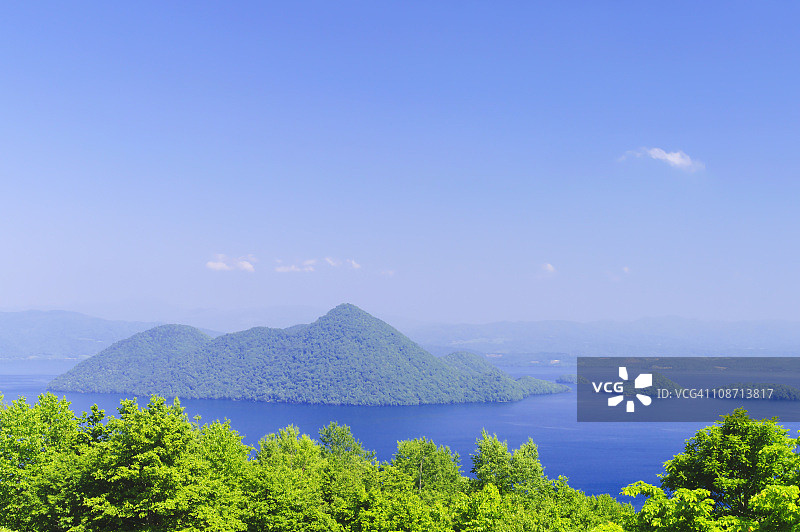 日本北海道的洞爷湖图片素材