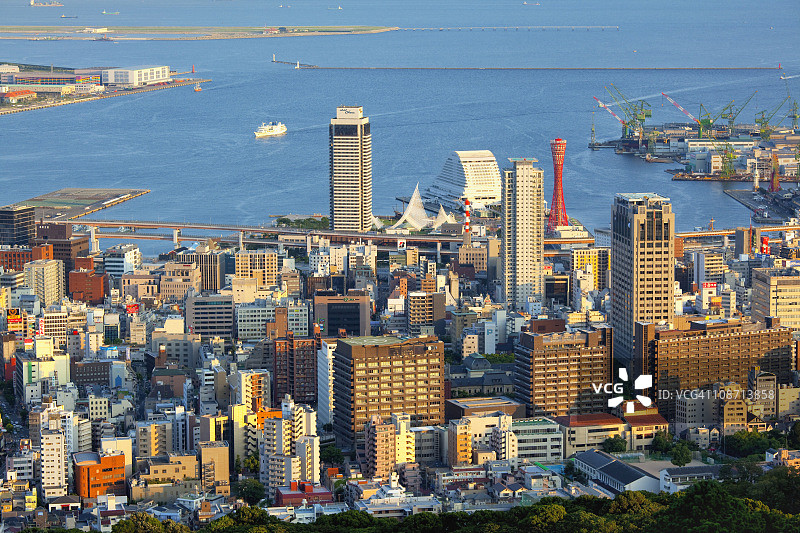 日本本州兵库县神户市城市风光图片素材