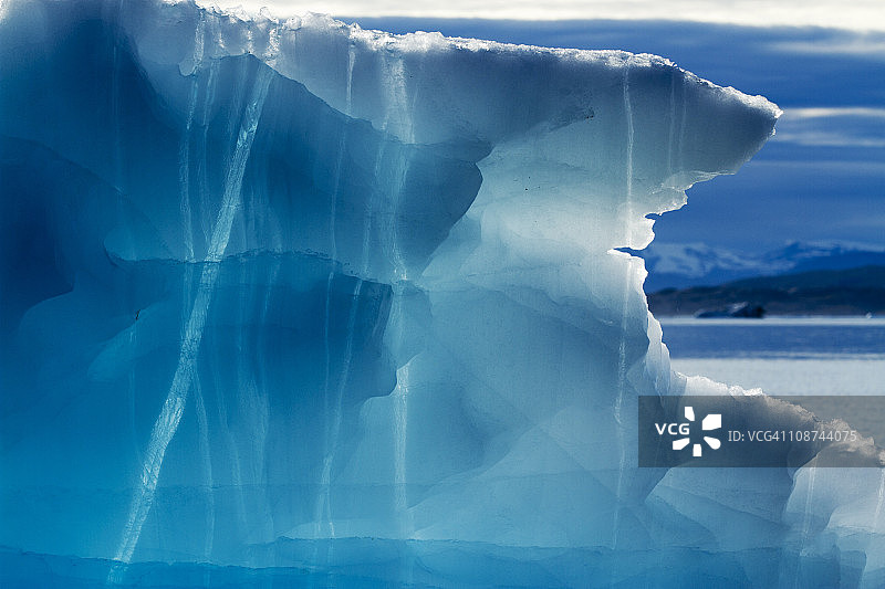 格陵兰岛迪斯科湾的冰山图片素材