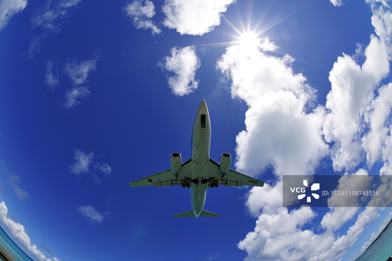 飞机着陆图片素材