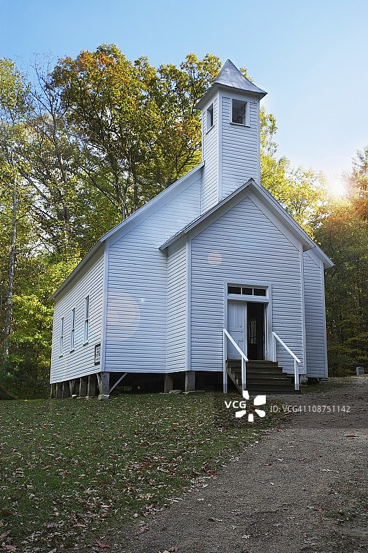 白色教堂建筑图片素材