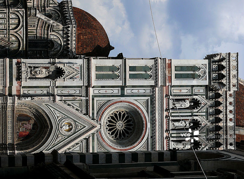 佛罗伦萨圣若翰洗者洗礼堂与主教座堂图片素材