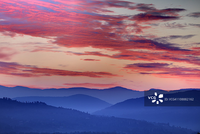 米开朗基罗观景台日出图片素材