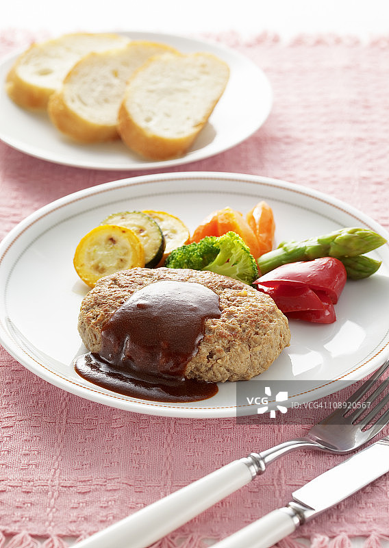 汉堡牛排图片素材