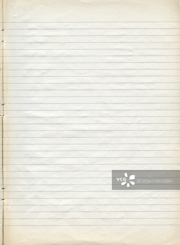泛黄的旧横格纸图片素材