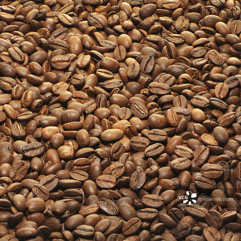 法式烘焙咖啡豆特写图片素材