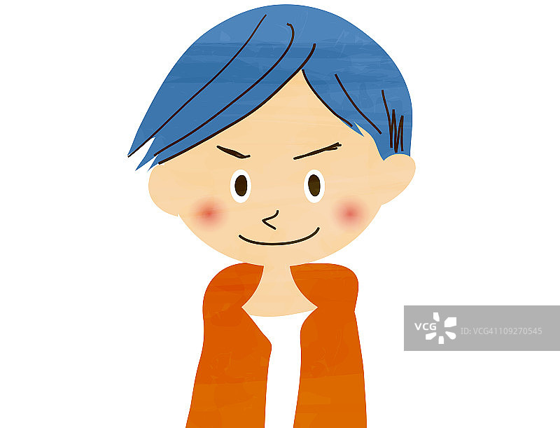 青年男子插画肖像图片素材