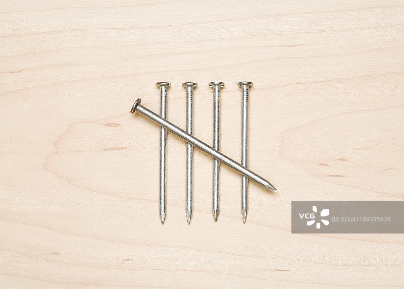 钉子组成的计数图图片素材