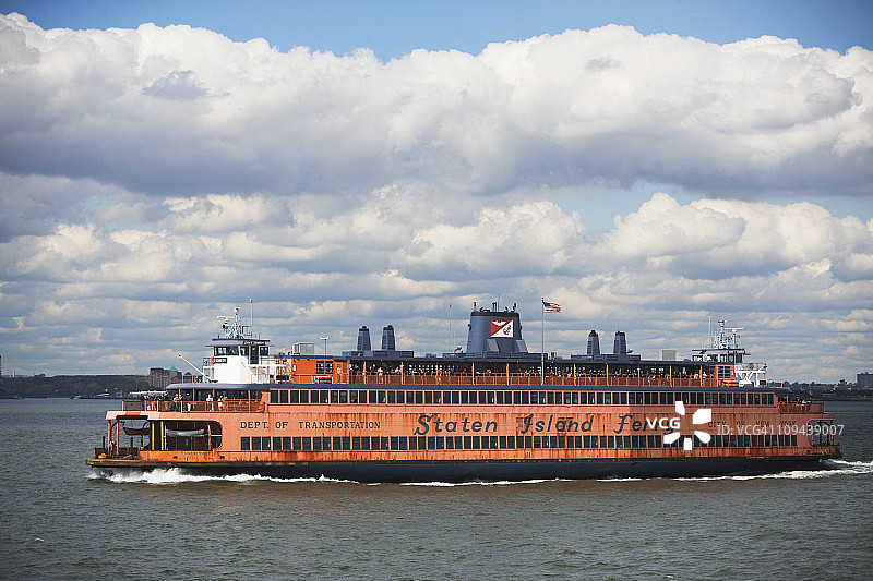 美国纽约市斯塔滕岛渡轮图片素材