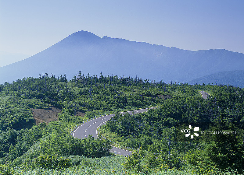 日本岩手县八幡平亚斯彼得路线图片素材