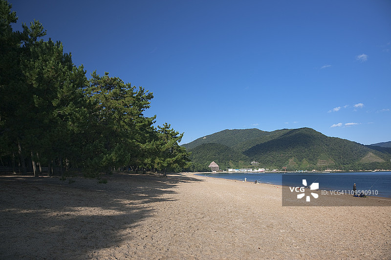 日本福井县敦贺市气比松原海滩图片素材