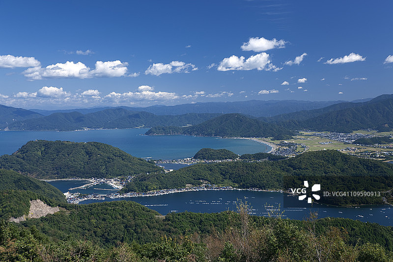 日本福井县若狭町三方五湖图片素材