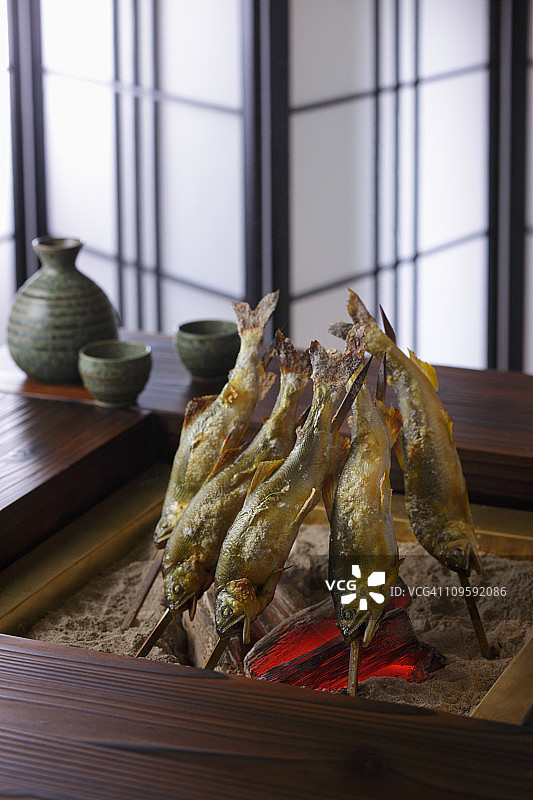 香鱼盐烧图片素材