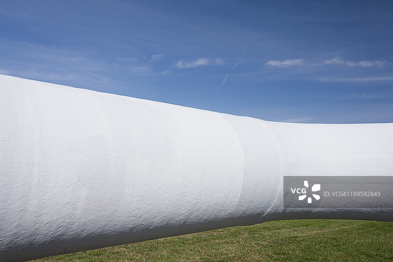 水处理厂除臭管道与初沉池图片素材