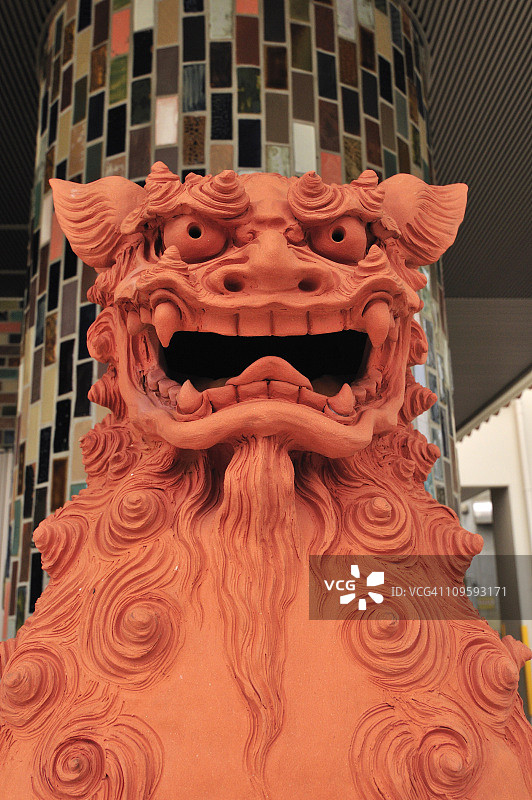 石狮子雕像图片素材