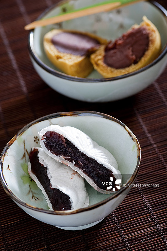 最中和馒头图片素材