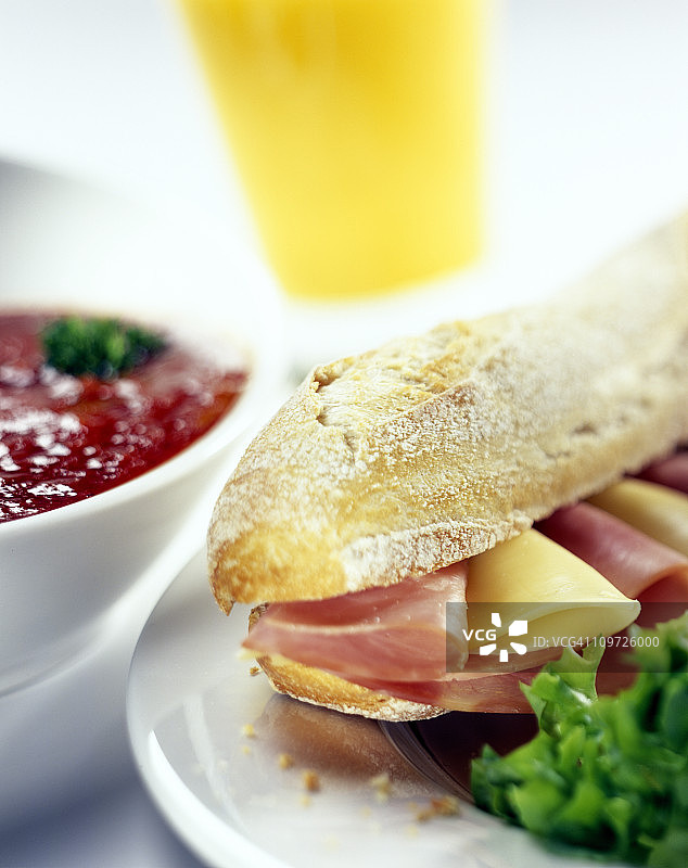 火腿奶酪三明治图片素材