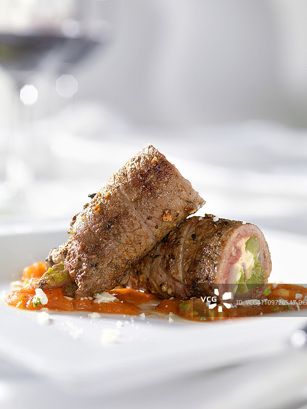 牛肉卷图片素材