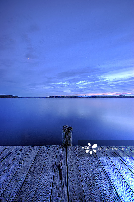 温尼珀索基湖，美国新罕布什尔州图片素材