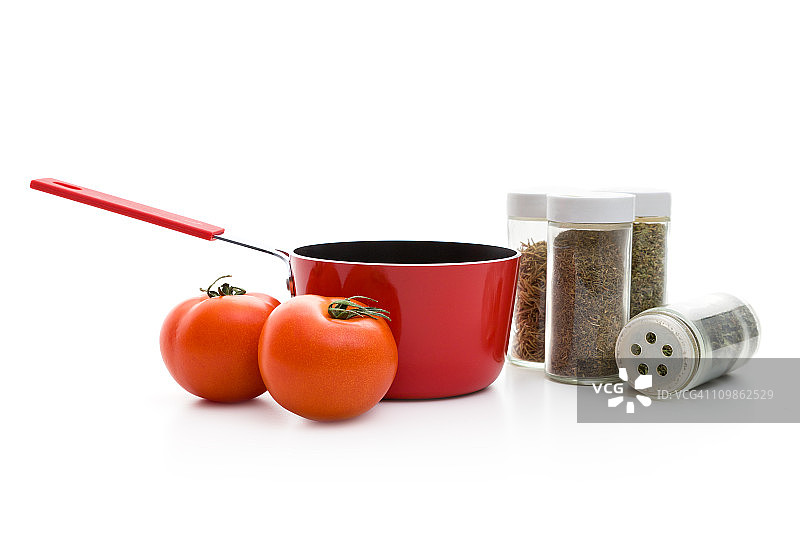 番茄与酱汁锅图片素材