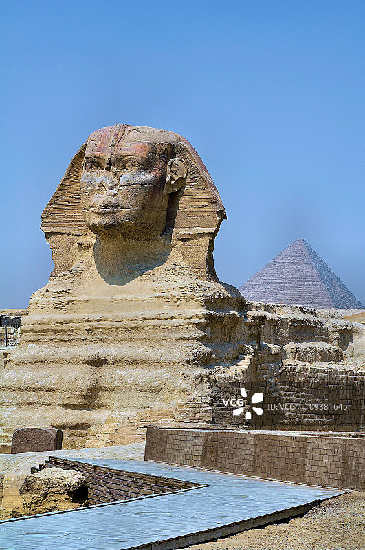 狮身人面像和金字塔图片素材