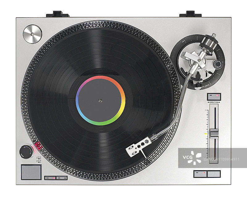 唱片机和唱片图片素材