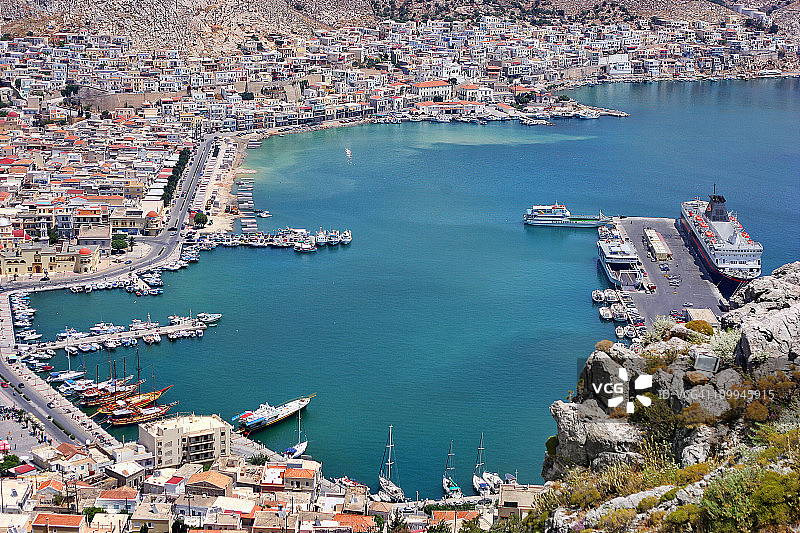 希腊卡林诺斯岛图片素材