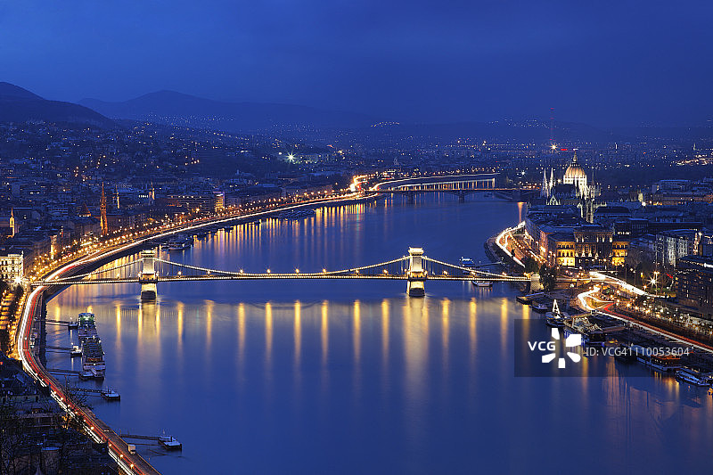 布达佩斯和多瑙河图片素材
