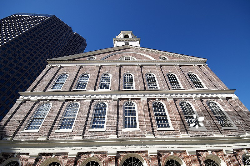 范内尔厅，位于美国马萨诸塞州波士顿图片素材