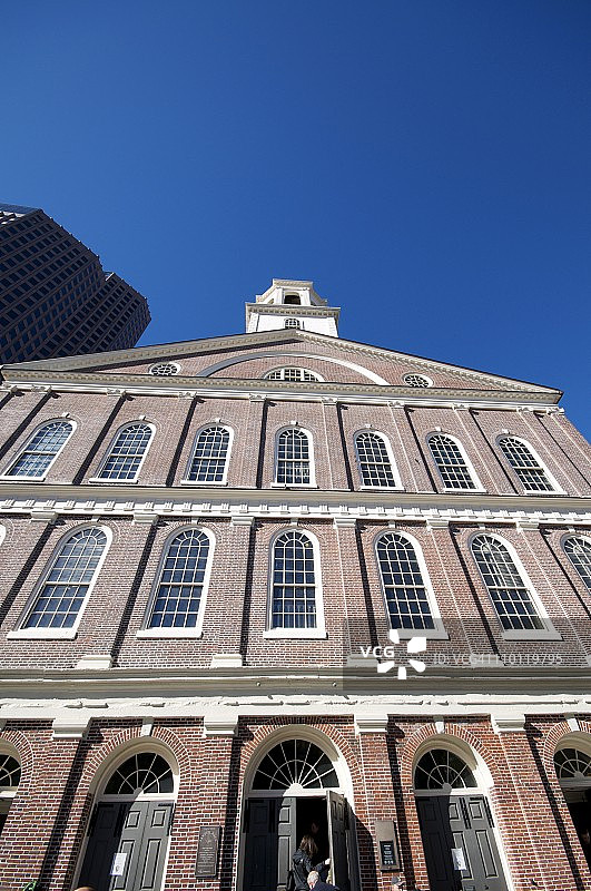 范内尔厅，位于美国马萨诸塞州波士顿图片素材