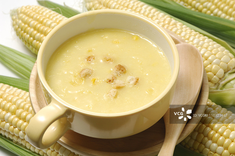 玉米浓汤图片素材