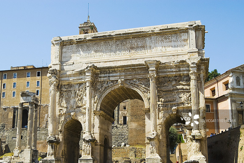 罗马广场的塞维鲁拱门图片素材