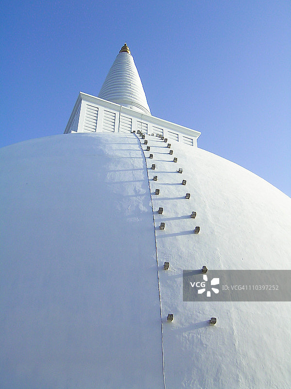 斯里兰卡阿努拉达普勒的白色佛塔图片素材