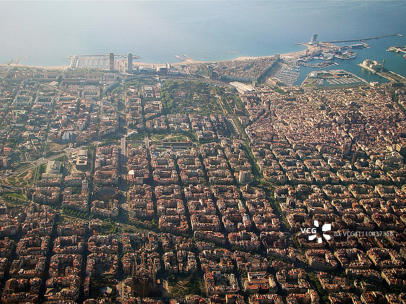 巴塞罗那市中心图片素材