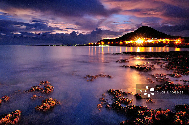 中国台湾屏东日落图片素材