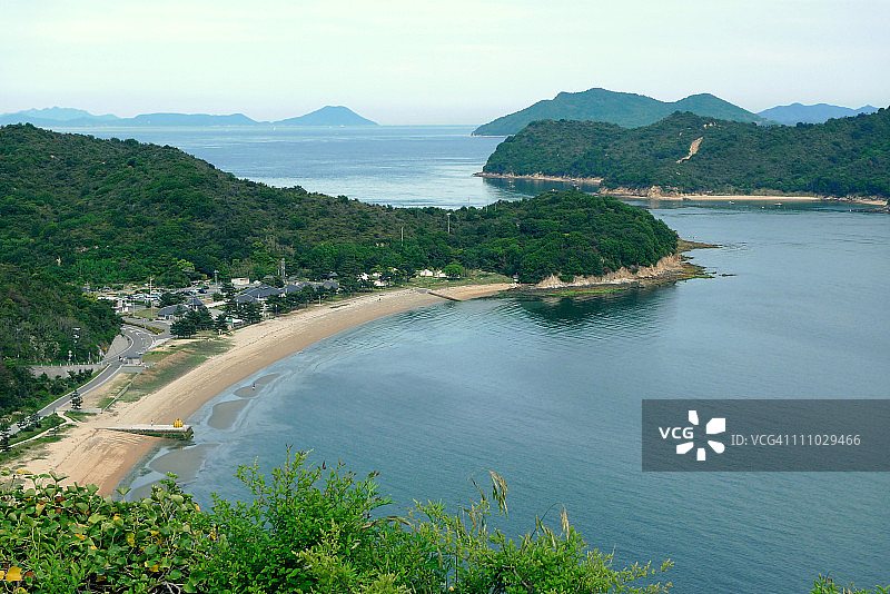 从直岛Benesse艺术之地眺望濑户内海图片素材