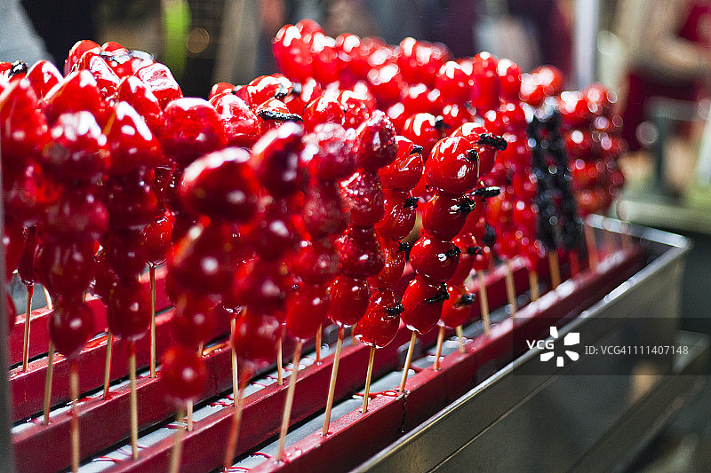 士林夜市的糖果图片素材