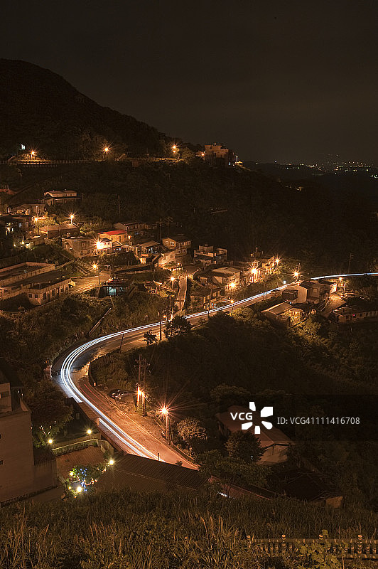 九份夜景图片素材