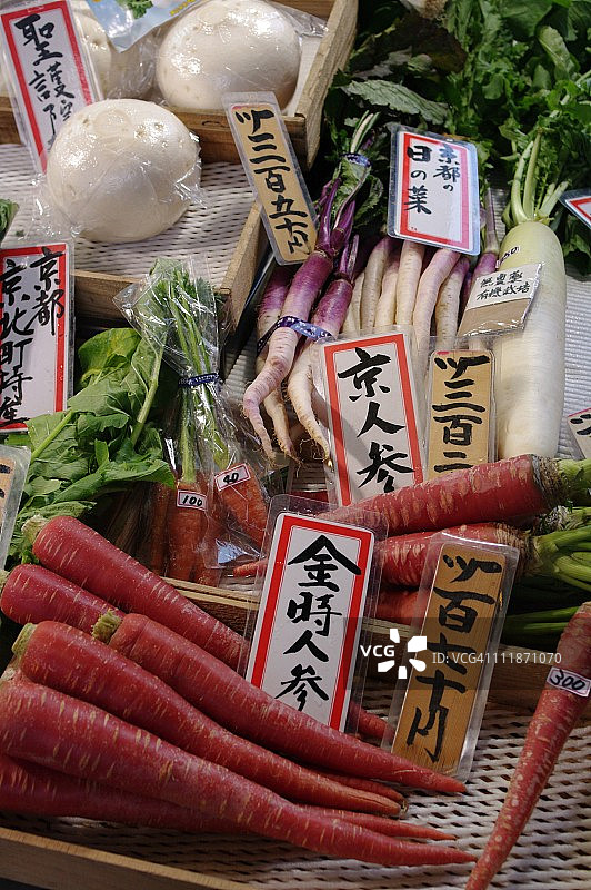 日本京都的当地蔬菜图片素材