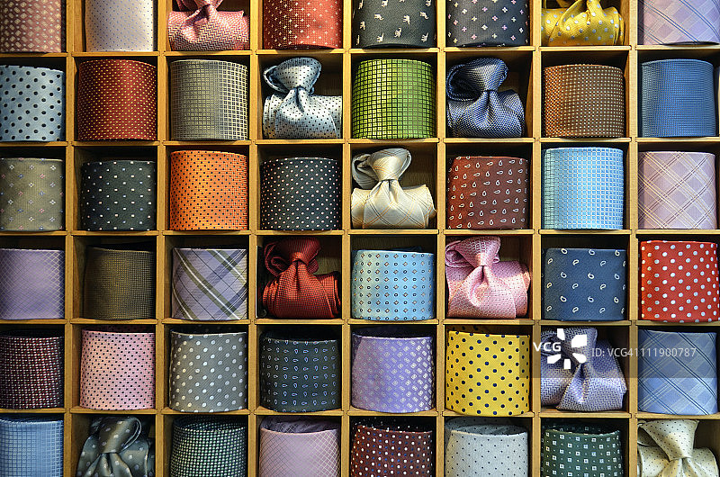 意大利威尼斯商店里的领带图片素材