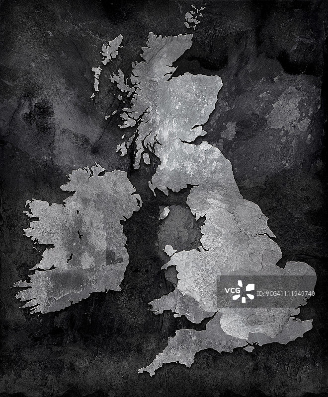 英伦群岛石板地图图片素材