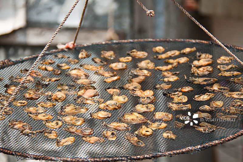 中国香港大澳的蚝干图片素材